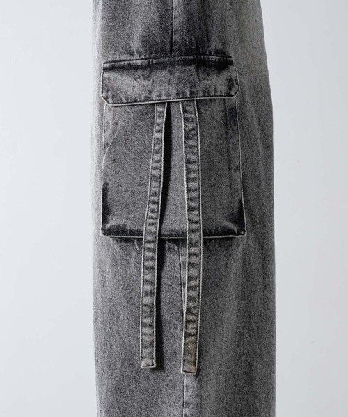 17HR(セブンティーンアワーズ)の「ルーズカーゴデニム(デニムパンツ・レディース・ブラック/ブルー/グレー/ライトブルー・MEDIUM/SMALL)」の19枚目の写真