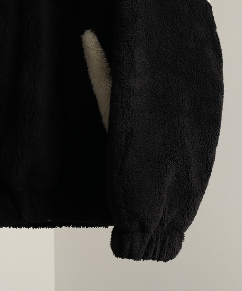 Art re A select(アトリエセレクト)の「ダブルフェイスシャギー ジップアップブルゾン(ブルゾン・メンズ・ブラック系その他/ホワイト系その他/ブラック×ブラック・FREE)」の14枚目の写真