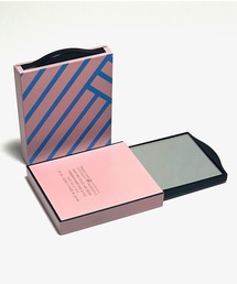 THE BAREFOOT（ベアフット）の「【 tradition acoustic. / トラディション アコースティック】 日本製 ストライプ柄 ワンプッシュミラー 手鏡 ハンドミラー TDI One Push Mirror（手鏡/メイクミラー）」