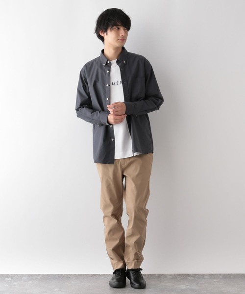 GLOBAL WORK（グローバルワーク）の「イージーケアオックス/ボタンダウンシャツ/116332（シャツ/ブラウス・メンズ・オフホワイト/ネイビー系5/ライトグレー/サックスブルー系/チャコール/ネイビー・SMALL/MEDIUM/LARGE/X-LARGE）」の15枚目の写真