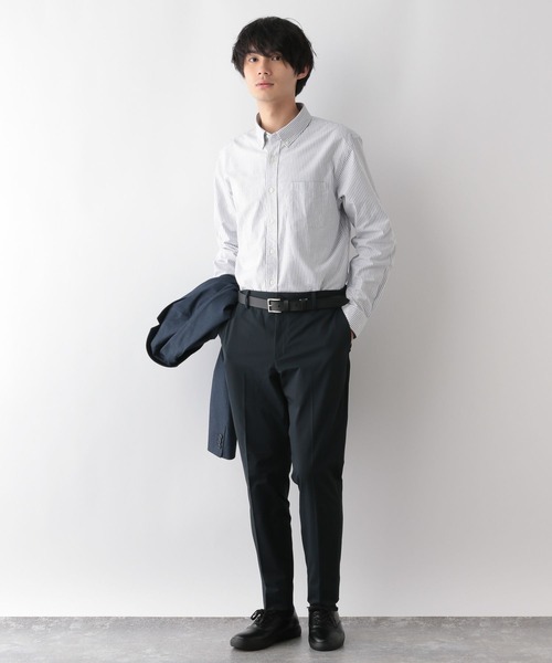 GLOBAL WORK（グローバルワーク）の「イージーケアオックス/ボタンダウンシャツ/116332（シャツ/ブラウス・メンズ・オフホワイト/ネイビー系5/ライトグレー/サックスブルー系/チャコール/ネイビー・SMALL/MEDIUM/LARGE/X-LARGE）」の19枚目の写真