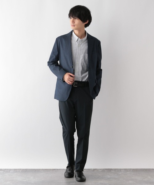 GLOBAL WORK（グローバルワーク）の「イージーケアオックス/ボタンダウンシャツ/116332（シャツ/ブラウス・メンズ・オフホワイト/ネイビー系5/ライトグレー/サックスブルー系/チャコール/ネイビー・SMALL/MEDIUM/LARGE/X-LARGE）」の20枚目の写真