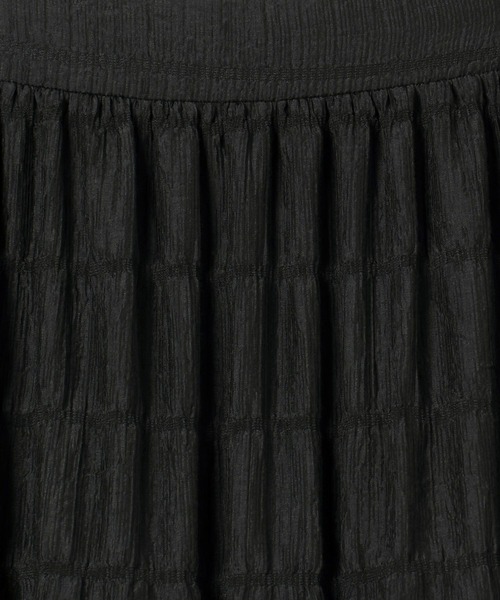 Heather（ヘザー）の「プリーツティアードロングスカート　148899（スカート・レディース・オフホワイト/ブラック・FREE）」の10枚目の写真