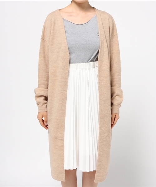Sheta（シータ）の「オーバーウォッシュカーディガン（カーディガン/ボレロ・レディース・グレー/ベージュ・FREE）」の3枚目の写真