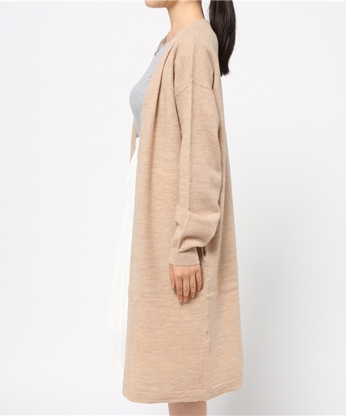 Sheta（シータ）の「オーバーウォッシュカーディガン（カーディガン/ボレロ・レディース・グレー/ベージュ・FREE）」の4枚目の写真