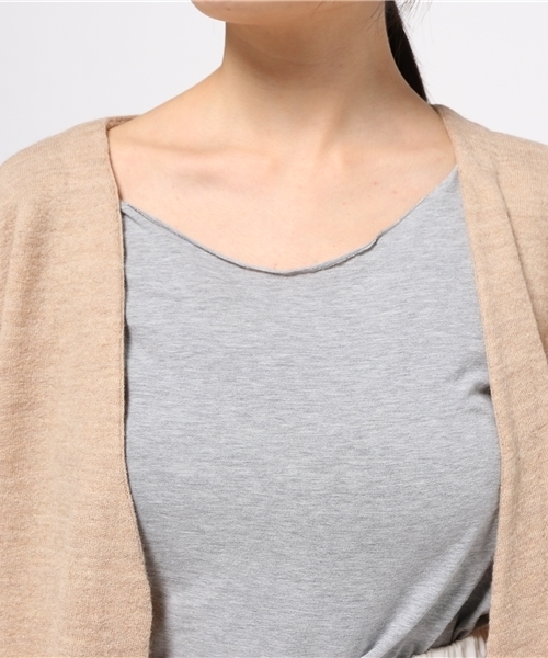 Sheta（シータ）の「オーバーウォッシュカーディガン（カーディガン/ボレロ・レディース・グレー/ベージュ・FREE）」の6枚目の写真