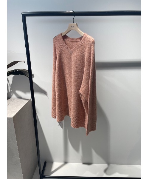 yenn 2wayアルパカミックスセーター　ニットピンク　新品 yenn 2wayアルパカミックスセーター ニットピンク 新品 - メルカリ