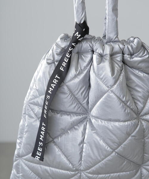 FREE'S MART（フリーズマート）の「◆ナイロントート（トートバッグ・レディース・シルバー/ブラック・ﾌﾘ-）」の6枚目の写真
