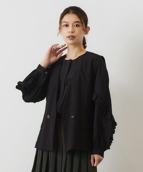 【セール】ショート丈Vネックジレ（ベスト）｜Lourmarin（ルールマラン）