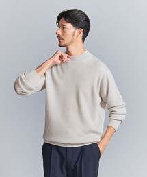 BEAUTY&YOUTH UNITED ARROWS | 【WEB限定 WARDROBE SMART】マシーンウォッシャブル ウールミックス アゼ モックネック(ニット/セーター)