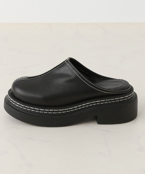 RAGEBLUE（レイジブルー）の「抗菌・防臭/ボリュームソールステッチサボ（ローファー・レディース・ブラック・MEDIUM/LARGE）」の6枚目の写真