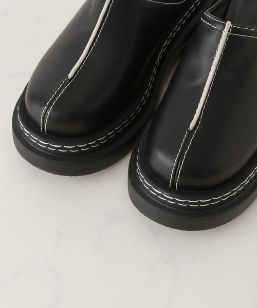 RAGEBLUE（レイジブルー）の「抗菌・防臭/ボリュームソールステッチサボ（ローファー・レディース・ブラック・MEDIUM/LARGE）」の8枚目の写真