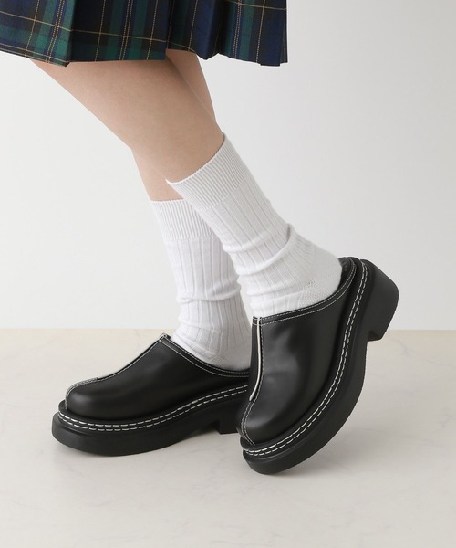 RAGEBLUE（レイジブルー）の「抗菌・防臭/ボリュームソールステッチサボ（ローファー・レディース・ブラック・MEDIUM/LARGE）」の3枚目の写真