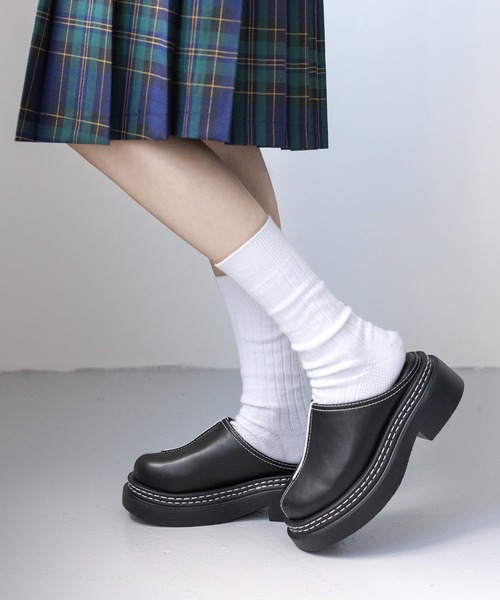 RAGEBLUE（レイジブルー）の「抗菌・防臭/ボリュームソールステッチサボ（ローファー・レディース・ブラック・MEDIUM/LARGE）」の13枚目の写真