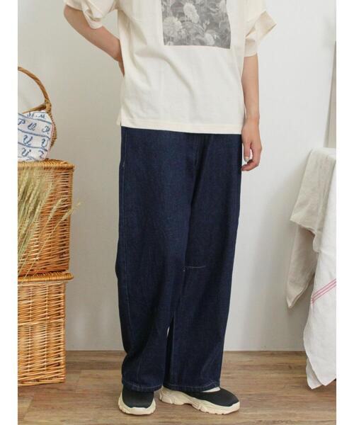 Samansa Mos2（サマンサ モスモス）の「【S/M/L/XLサイズ】カーブシルエットデニムパンツ（その他パンツ・レディース・ブルー/ネイビー/ベージュ・S/M/L/XL）」の19枚目の写真