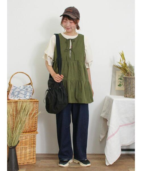 Samansa Mos2（サマンサ モスモス）の「【S/M/L/XLサイズ】カーブシルエットデニムパンツ（その他パンツ・レディース・ブルー/ネイビー/ベージュ・S/M/L/XL）」の21枚目の写真