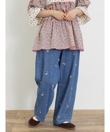 Samansa Mos2 | 【S/M/L/XLサイズ】カーブシルエットデニムパンツ(その他パンツ)