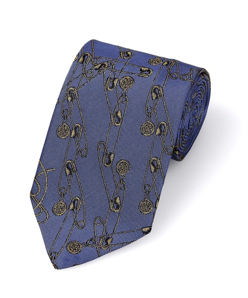 Vivienne Westwood MAN(ヴィヴィアンウエストウッドマン)の「“SAFETY PIN” ネクタイ【249408 TIE85】(ネクタイ・メンズ・グリーン/バーガンディー/ブラック/ブルー・FREE)」の3枚目の写真