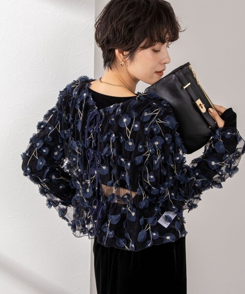 【専用】ノーリーズ　ウォッシャブルチュール刺繍2WAYブラウス NOLLEY'S（ノーリーズ）の「《セットアップ対応》ウォッシャブル