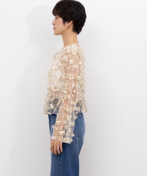 【専用】ノーリーズ　ウォッシャブルチュール刺繍2WAYブラウス NOLLEY'S（ノーリーズ）の「《セットアップ対応》ウォッシャブル