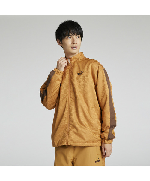 PUMA(プーマ)の「PUMA プーマ メンズ CORE HERITAGE ウーブン AOP トラックジャケット(ブルゾン・メンズ・ブラック/モカ・LARGE/XX-LARGE/X-LARGE/MEDIUM/SMALL)」の3枚目の写真
