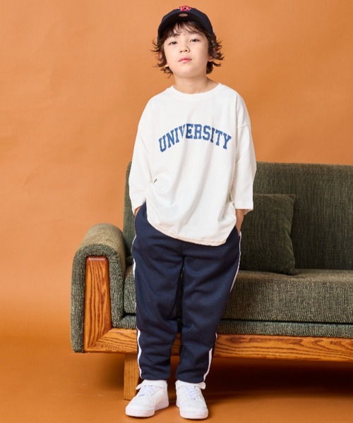 Auntie Rosa Holiday（アンティローザホリデー）の「カレッジプリントルーズTEE（Tシャツ/カットソー・キッズ・チャコールグレー/オレンジ/ホワイト・130/140/150/160）」の7枚目の写真