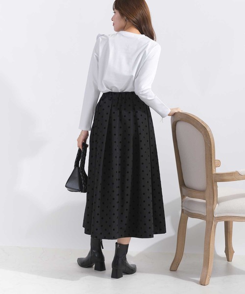 PICCIN(ピッチン)の「胸リボンTシャツ(Tシャツ/カットソー・レディース・オフホワイト/ブラック・M)」の16枚目の写真