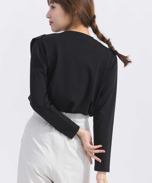 PICCIN(ピッチン)の「胸リボンTシャツ(Tシャツ/カットソー・レディース・オフホワイト/ブラック・M)」の20枚目の写真