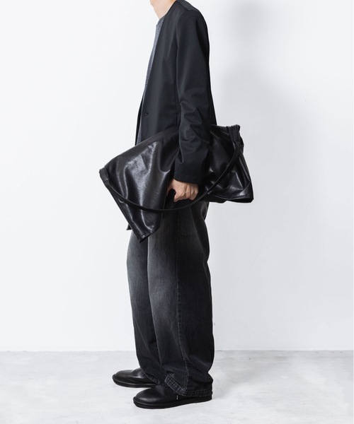 ATTACHMENT（アタッチメント）の「【 LIMITED 】ルカマットツイスト カラーレスジャケット / LUCA MATTE TWIST COLLARLESS JACKET（ノーカラージャケット・メンズ・ブラック/ダークカーキ/ネイビー・1/2/3）」の18枚目の写真