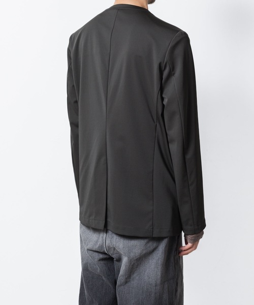 ATTACHMENT（アタッチメント）の「【 LIMITED 】ルカマットツイスト カラーレスジャケット / LUCA MATTE TWIST COLLARLESS JACKET（ノーカラージャケット・メンズ・ブラック/ダークカーキ/ネイビー・1/2/3）」の12枚目の写真
