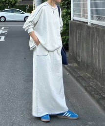 CORNERS by KR | 【CORNERS by KR】裏毛配色ステッチスカート(スカート)