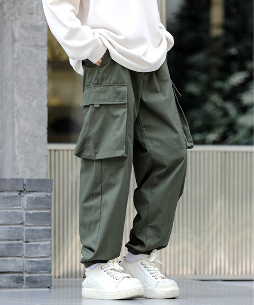 neos(ネオス)の「【neos】ルーズシルエット ジョガー ケミカルウォッシュ デニム&ツイル カーゴ パンツ(カーゴパンツ・メンズ・ブラック系/カーキ/ブラック/ブルー系/ベージュ・MEDIUM/X-LARGE/LARGE)」の20枚目の写真