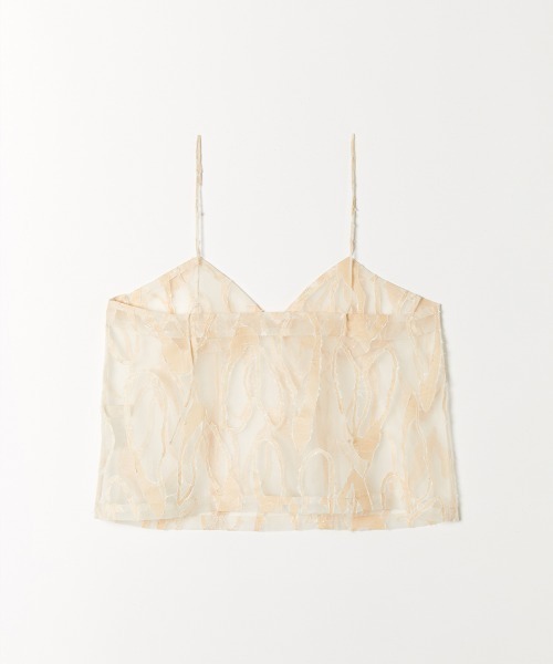 leinwande(ラインヴァンド)の「【leinwande】Washi Organdy Cami(キャミソール・レディース・ホワイト・ONE SIZE)」の4枚目の写真