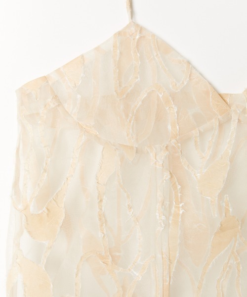 leinwande(ラインヴァンド)の「【leinwande】Washi Organdy Cami(キャミソール・レディース・ホワイト・ONE SIZE)」の5枚目の写真