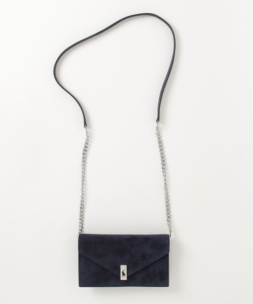 【セール】Polo ID スエード チェーン ウォレット & バッグ（財布）｜POLO RALPH LAUREN（ポロ ラルフ ローレン）