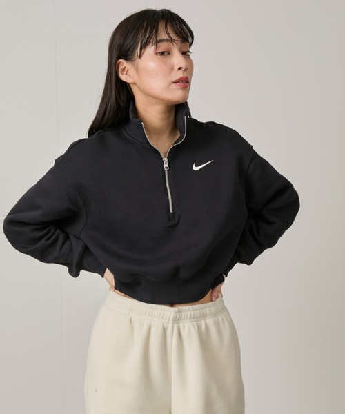 NIKE(ナイキ)の「【NIKE】フェニックスフリース オーバーサイズド 1/2ジップ クロップ スウェットシャツウィメンズ(スウェット・レディース・ブラック/モスグリーン/ホワイト系その他7・L/M/S)」の19枚目の写真