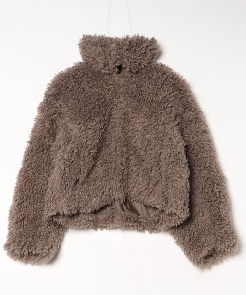 2WAYプードルボアショートジャケット（ブルゾン）｜paravion