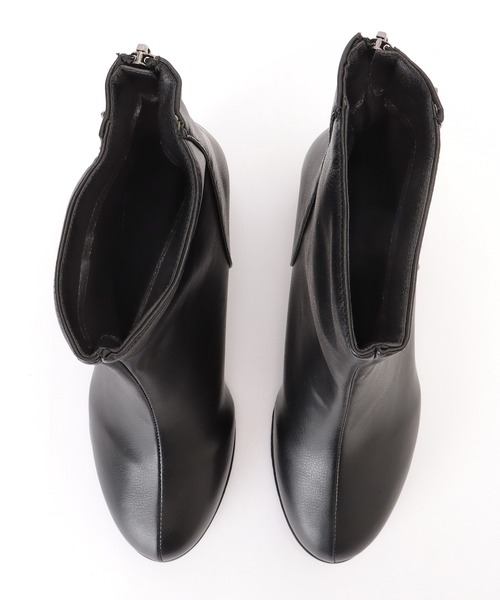 Lace Ladies(レースレディース)の「レザー調 チャンキー ハイヒール ショート ブーツ(ブーツ・レディース・ブラック・23.5cm/24cm/24.5cm/25cm/22.5cm/23cm)」の16枚目の写真