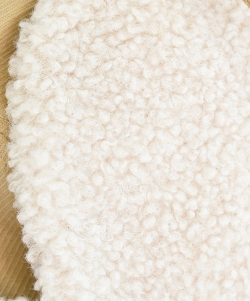 DAY CLOSET（デイ クローゼット）の「レディース コーデュロイ×ボアキルティングフライトキャップ 耳当て付き（キャップ・レディース・ベージュ/ブラック/キャメル・ONE SIZE）」の9枚目の写真