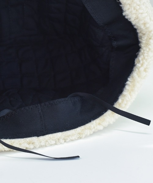 DAY CLOSET（デイ クローゼット）の「レディース コーデュロイ×ボアキルティングフライトキャップ 耳当て付き（キャップ・レディース・ベージュ/ブラック/キャメル・ONE SIZE）」の11枚目の写真