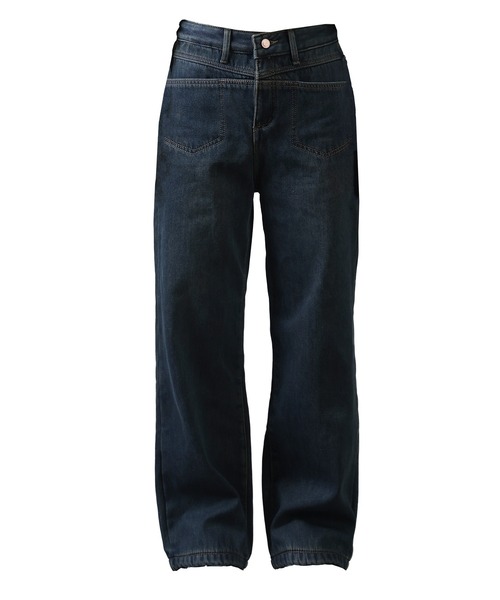 吸湿発熱/裏起毛/大きいサイズ有】冬もぽかぽか スマートストレート