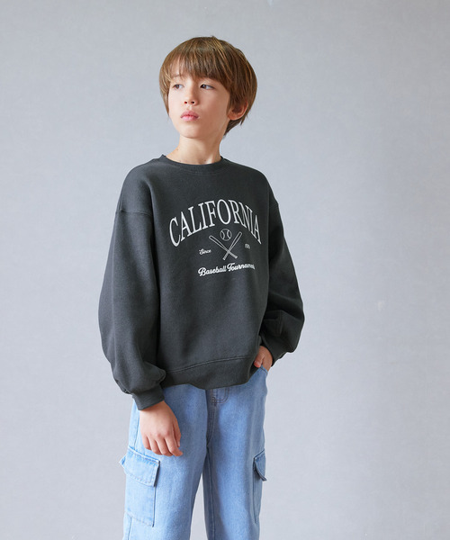 セール】キッズ 親子お揃い裏起毛カレッジスウェット（スウェット