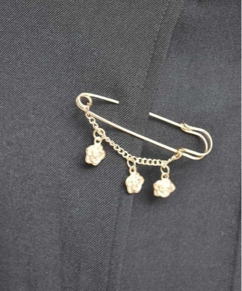 axes femme（アクシーズファム）の「ブローチ付タックプリーツスカート（スカート・レディース・チャコール/ブラウン/ブラック・FREE）」の9枚目の写真