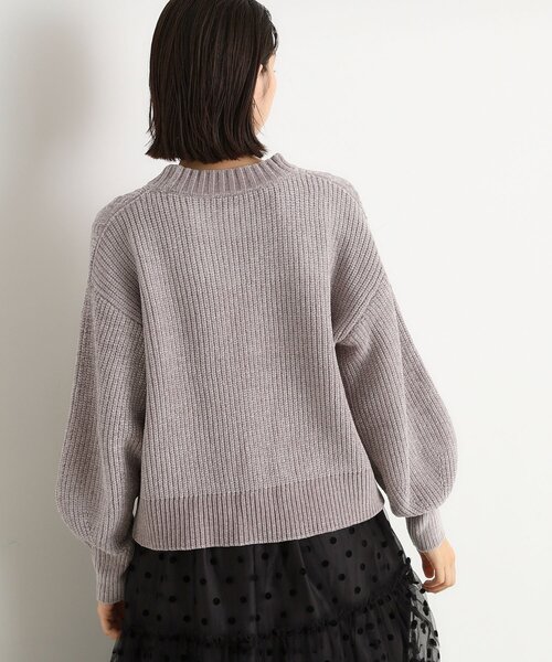 THE SHOP TK (ザ ショップ ティーケー )の「◆ラメケーブルモールニット【洗える】(ニット/セーター・レディース・ライトグレー/グリーン系/イエロー系その他/ネイビー/アイボリー・12/13)」の11枚目の写真