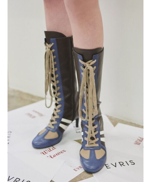 EVRIS（エヴリス）の「スニーカーデザインロングブーツ（ブーツ）」 - WEAR