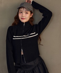 one after another NICE CLAUP | ダブルジップラインニット(ニット/セーター)