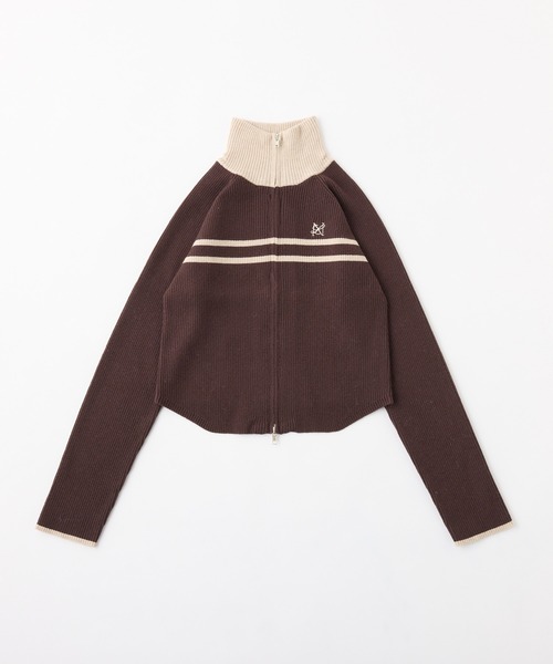 セール】ダブルジップラインニット（ニット/セーター）｜one after