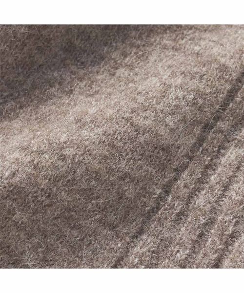 IEDIT（イディット）の「ＩＥＤＩＴ　マシンウオッシャブルがうれしい　すそラウンドシルエットの軽やかなウール＆アルパカ混ハイネックニット（ニット/セーター・レディース・ベージュ系その他/ライトブラウン/グレー・S/M/L/LL/3L/4L）」の13枚目の写真