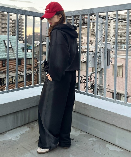 apres jour mignon(アプレジュールミニョン)の「【apresjour mignon SOIE】サイドスプレースウェットパンツ【ZOZOTOWN限定アイテム】(スウェットパンツ・レディース・ブラック/ブラウン系その他/杢グレー・X-LARGE/MEDIUM/SMALL)」の12枚目の写真