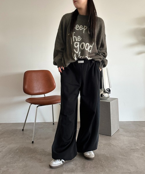 apres jour mignon(アプレジュールミニョン)の「【apresjour mignon SOIE】サイドスプレースウェットパンツ【ZOZOTOWN限定アイテム】(スウェットパンツ・レディース・ブラック/ブラウン系その他/杢グレー・X-LARGE/MEDIUM/SMALL)」の9枚目の写真